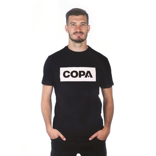 T-shirt Copa Football Box Logo L Noir