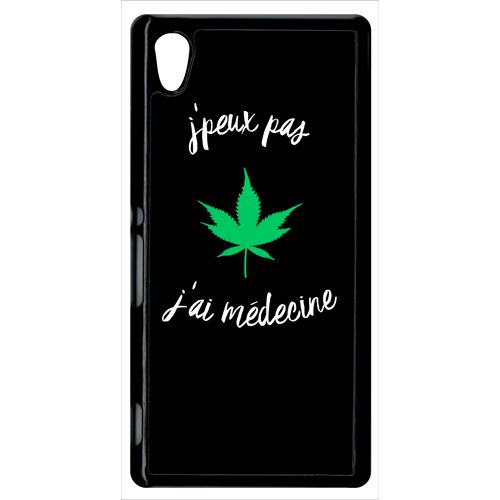 Coque Sony Xperia M4 J Peux Pas J Ai Mdecine Feuille De Chanvre