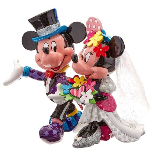 Enesco Statuette De Collection Minnie Et Mickey Mariage By Britto - Image 2