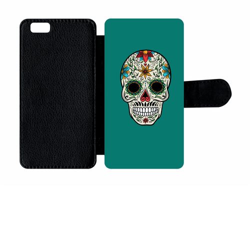 Etui À Rabat Apple Iphone 6 Crane Couleurs Fond Vert