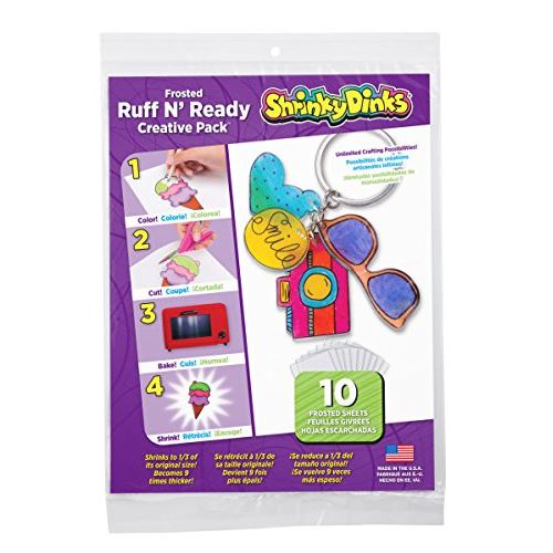 Shrinky Dinks Creative Pack 10 feuilles givrées Ruff n Ready