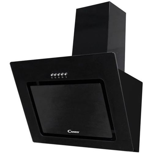 Candy Hotte Inclinée Cvmad60/1N - L 60 Cm - Noir - 463,3 M³/H Max - 65 Db Max - 3 Vitesses