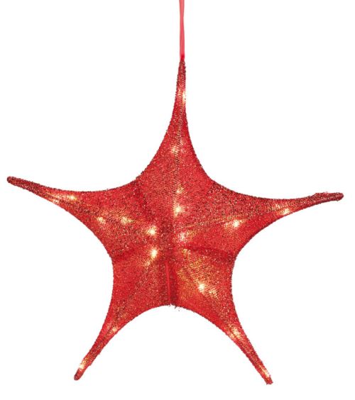 Étoile de Noël pliable Ø 65 cm avec LED