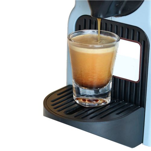 Ensemble Complet OurLeeme 2PCS Capsule de café rechargeable tasse de filtre à café réutilisable en acier inoxydable avec une brosse à pelle à film autocollant pour machine Nespresso 