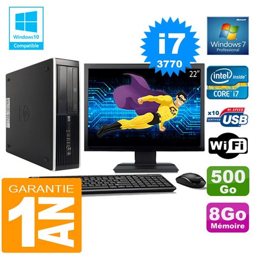 Acheter Pc hp compaq 8300 sff core i7-3770 ram 8go disque 500 go wifi w7 ecran 22' État correct - 359,00 € Pc hp compaq 8300 sff core i7-3770 ram 8go disque 500 go wifi w7 ecran 22' État correct - Hewlett-Packard reconditionné disponible sur Fnac