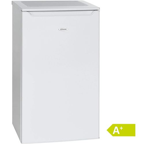 Bomann KS 2261 Blanc Réfrigérateur/A +/85,3 cm Hauteur/109 kWh/an/74 L refroidissement partie/10 L Partie Congélateur/Réfrigérateur avec compartiment à glace/Blanc