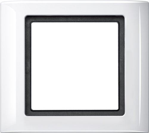 Merten 400119 AQUADESIGN Plaque de finition 1 prise Blanc polaire