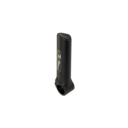 M-Wave Poignees Bar extrémité courte Aluminium Noir Mat PAR 2 St.