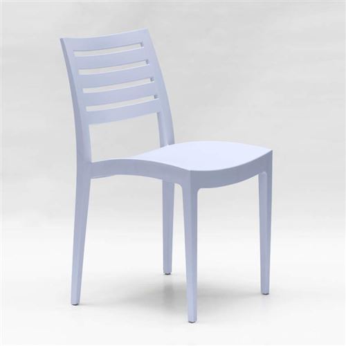 24 Chaises Firenze Grand Soleil polypropylène restaurant promo offre stock, Couleur: Bleu ciel