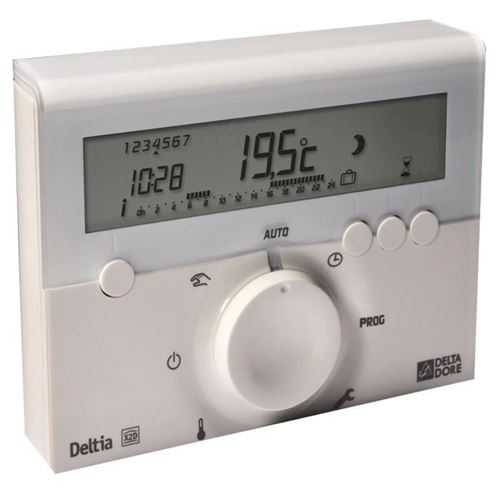 Delta Dore - Thermostat d'ambiance Deltia 8.00 - Thermostat programmable électronique filaire - Image 3