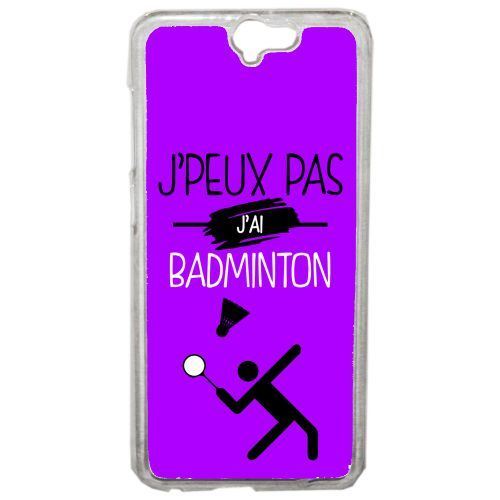 Coque j peux pas j ai badminton 7 compatible htc one a9 transparent