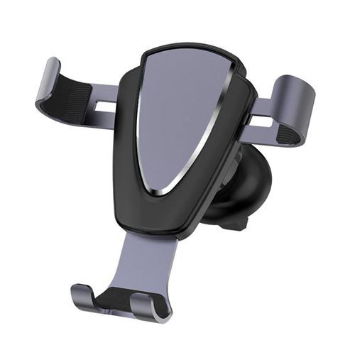 Support de Telephone Voiture Avec Rotation 360° Réglable Gravité Gris
