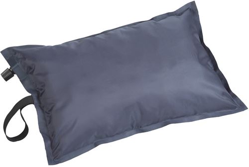 Happy People oreiller de voyage autogonflant 40 x 24 cm bleu/gris