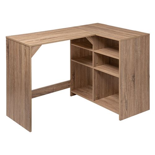 Bureau design Mix'n modul - L. 110 x H. 75 cm - Couleur bois naturel