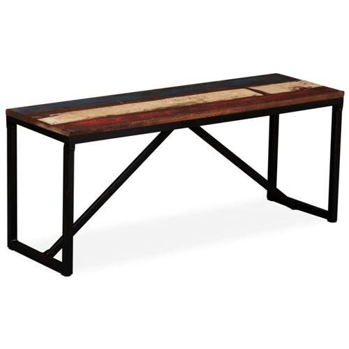 vidaXL Bankje 110x35x45 cm massief gerecycled hout