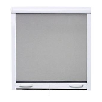 Moustiquaire de fenetre L125 x H145 cm en aluminium laqué blanc - Recoupable en largeur et hauteur. - 1