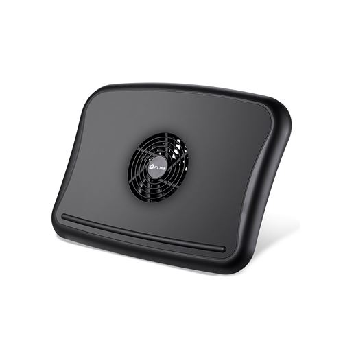 KLIM Comfort + Refroidisseur PC Portable - Protégez-vous et votre PC de la surchauffe - Support Ventilé 10 – 15.6 - Très Confortable et Discret - Stable - Ventilateur Silencieux
