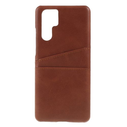 Etui en PU double emplacement pour cartes café pour votre Huawei P30 Pro