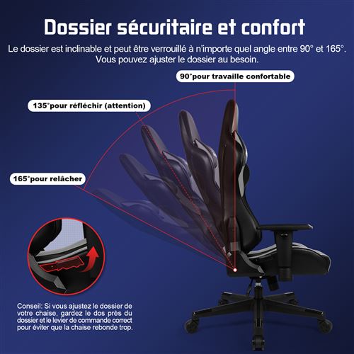 Chaise gaming Corsair TC100 Relaxed Noir - Chaise gaming à la Fnac