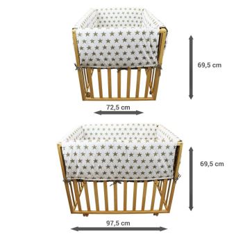 Tour De Parc Monsieur Bebe Parc Bebe Evolutif 4 Cotes En Bois Bois Naturel Norme Nf En Parcs Mobilier Smartcodegroup Com