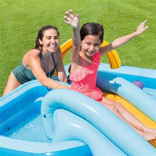 Toyvian Piscine Gonflable Été Pour Enfants - Mini Piscine Intérieure Jeu De Pêche Bleu Ciel