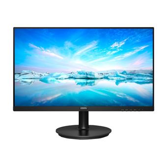 Philips V-line 222V8LA - Écran LED - 22" (21.5" visualisable) - 1920 x 1080 Full HD (1080p) @ 75 Hz - VA - 250 cd/m² - 3000:1 - 4 ms - HDMI, VGA, DisplayPort - haut-parleurs - noir texturé