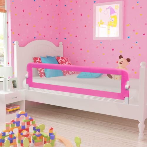 Barrières de lit pour enfants 150 x 42 cm Rose | Rose