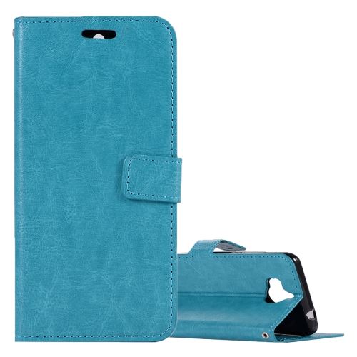 Huawei Y5 (2017) Housse Etui Cuir PU Bleu Texture Peau ALS47731