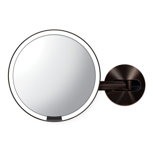 simplehuman Miroir À Capteur Mural Trio Acier Inoxydable Bronze Foncé