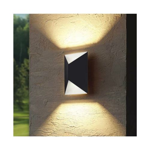 Applique triangulaire extérieure predazzo led h21 cm ip44 - anthracite