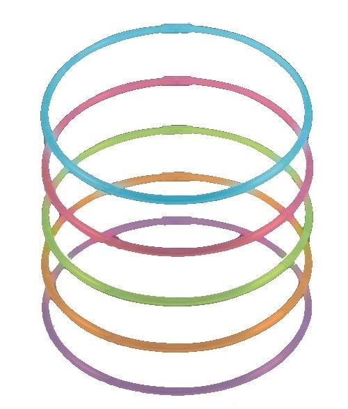 Amscan colliers de bâtons lumineux multicolores 56cm 10 pièces