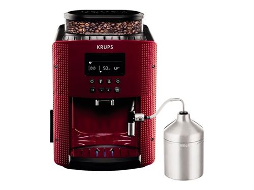 Krups EA8165 - Automatisch koffiezetapparaat met cappuccinatore - 15 bar - pistil-rood