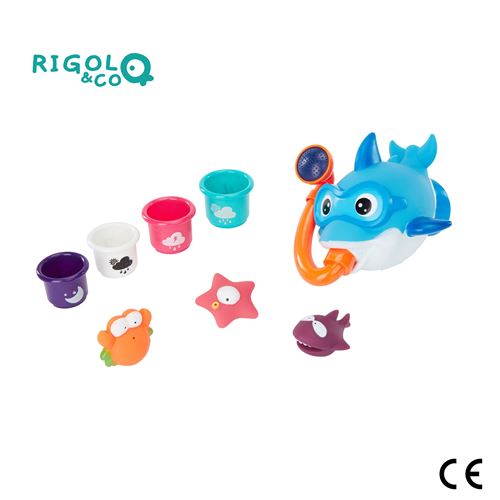 Badabulle Ensemble de jouets de bain 8 pcs Rigolo&Co