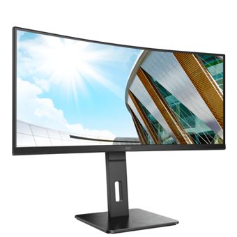 AOC Pro-line CU34P2A - P2 Series - écran LED - incurvé - 34" - 3440 x 1440 UWQHD @ 100 Hz - VA - 300 cd/m² - 3000:1 - 1 ms - 2xHDMI, DisplayPort - haut-parleurs - noir