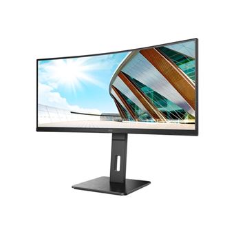 AOC Pro-line CU34P2A - P2 Series - écran LED - incurvé - 34" - 3440 x 1440 UWQHD @ 100 Hz - VA - 300 cd/m² - 3000:1 - 1 ms - 2xHDMI, DisplayPort - haut-parleurs - noir