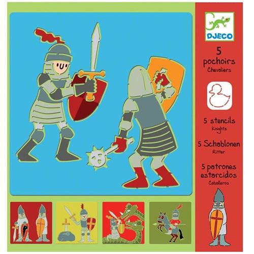 Djeco Pochoir Chevallier Enfants 4 À 8 Ans