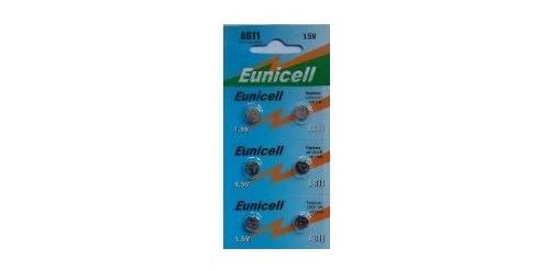 EUNICELL - Lot de 6 PILES AG11 362 361 LR721 SR721 SR721SW sr720 SR58