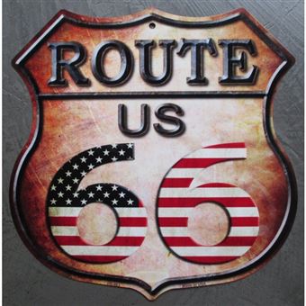 Drapeau/bannière USA Route 66 Racing, 150 Cm, Pour Fan De Sport Mécanique