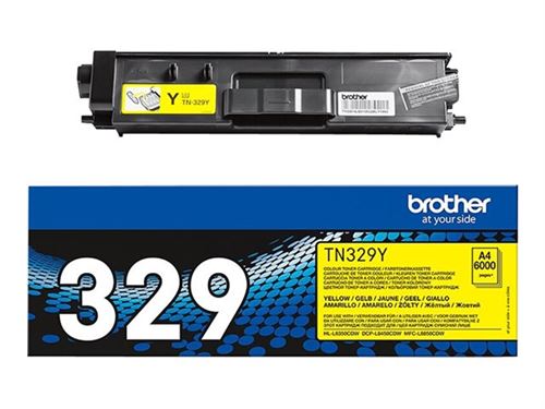  Brother TN329Y - Jaune - original - cartouche de toner - pour Brother DCP-L8450CDW, HL-L8350CDW, HL-L8350CDWT, MFC-L8850CDW 