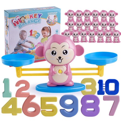 Rose Singe Équilibre jeu Échelle d'apprentissage Poids enfants enfants Jouets Intelligence