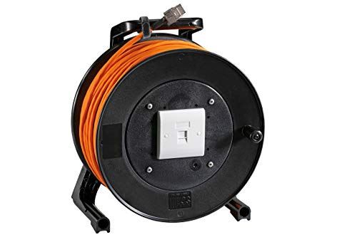 EFB-Elektronik Cat.6A/CLASSEA Roulement d'installation 25 m sur Enrouleur de câble