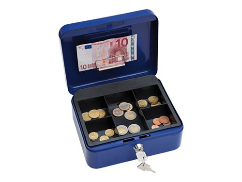 Werner Dorsch Bleue Wedo Gr.2 - Caisse À Monnaie - Acier - Couche Poudrée