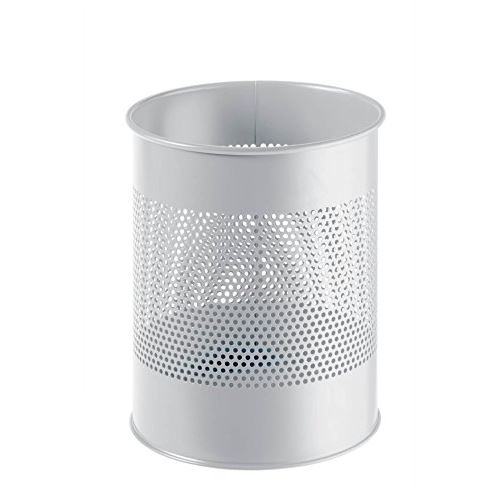 Dur able 331010 poubelle métal ronds gris