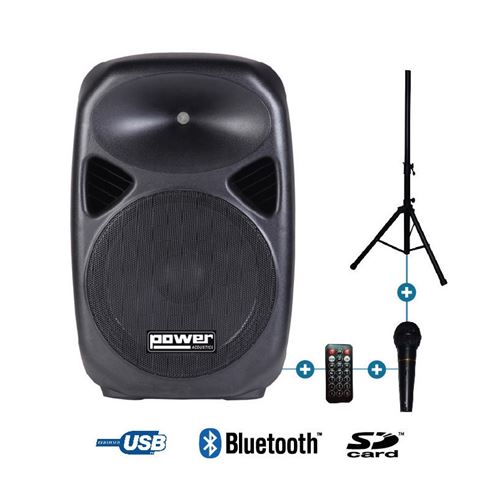 Power Acoustics Tesla 15a Dj Pack - Enceinte active 15'' 300W + pack