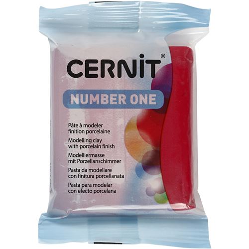 CERNIT  argile &agrave; modeler 56 grammes de rouge carmin (420)