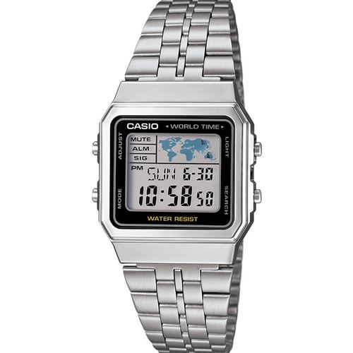 NO NAME A500WEA-1EF - Montre-bracelet - num&eacute;rique - acier inoxydable, r&eacute;sine