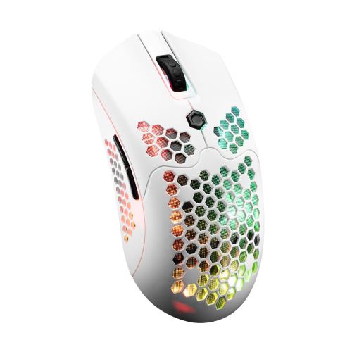 Souris X2 12000DPI Filaire / sans fil Mode double 7 clé Évider-blanc