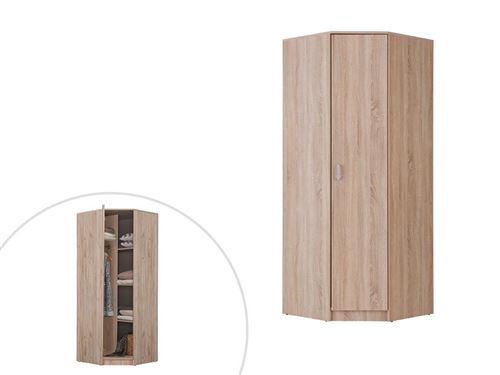 Armoire D Angle Olessia 1 Porte L 80 Cm Chene Achat Prix