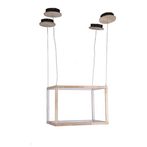 Suspension Rectangle Bois
