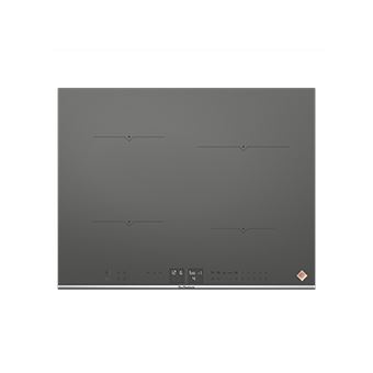 De Dietrich Fascination Collection DPI7670G - Table de cuisson à induction - 4 plaques de cuisson - Niche - largeur : 56 cm - profondeur : 49 cm - noir - avec garniture avant en acier inoxydable